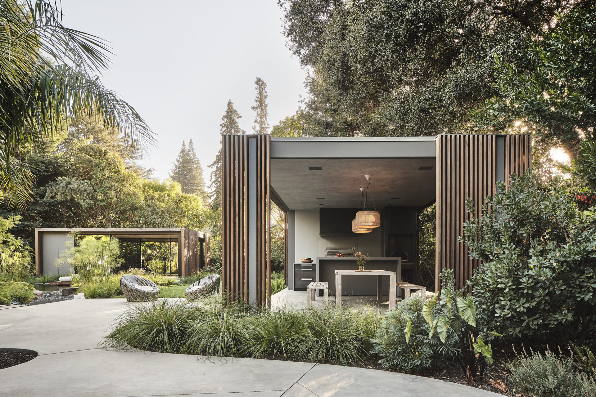 Modern Architecture Atherton Pavilions Design Line Construction